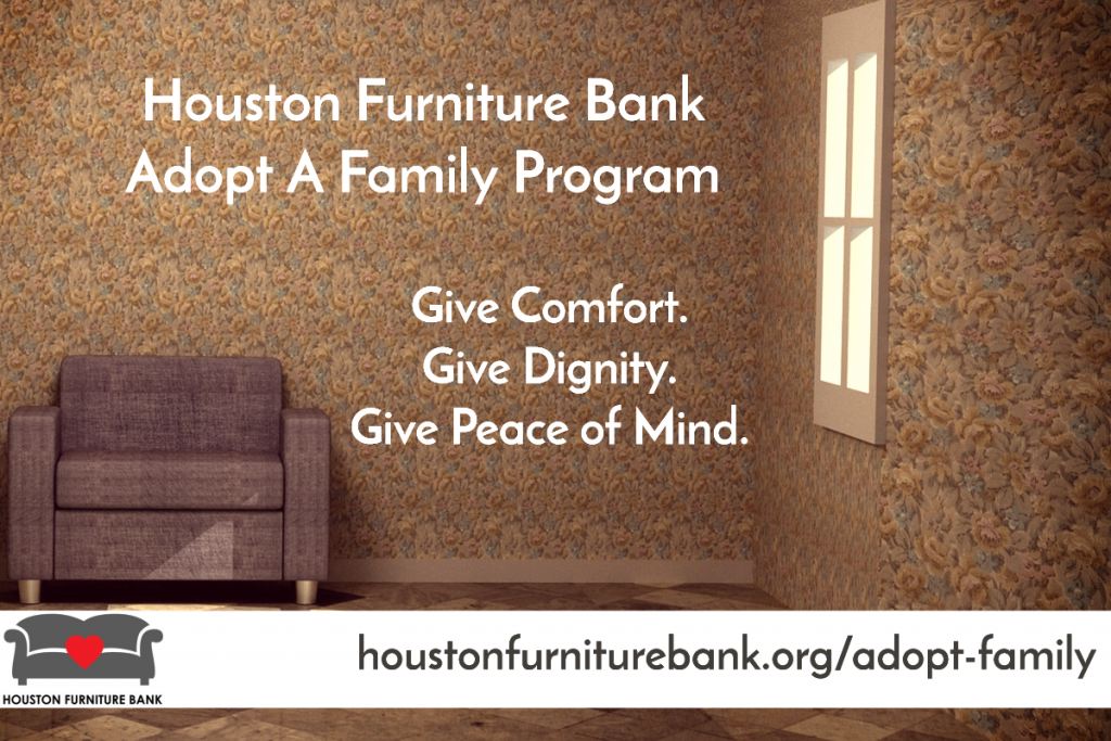 “Adopt a Family” Program For The Holidays (Houston Furniture Bank)
