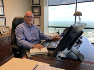 Hal Lynde in his office at Raymond James