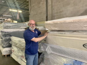 Hal Lynde in the Mattress Recycling Center