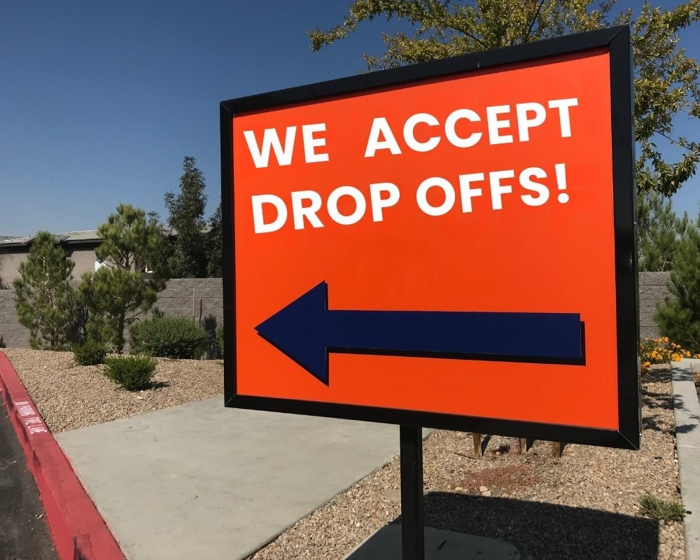Furniture and mattress drop-off at Houston Furniture Bank